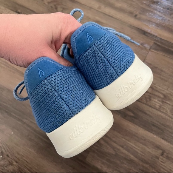Allbirds Shoes Men's 11 Tree Runners Blue Wool Sneakers - Picture 4 of 8